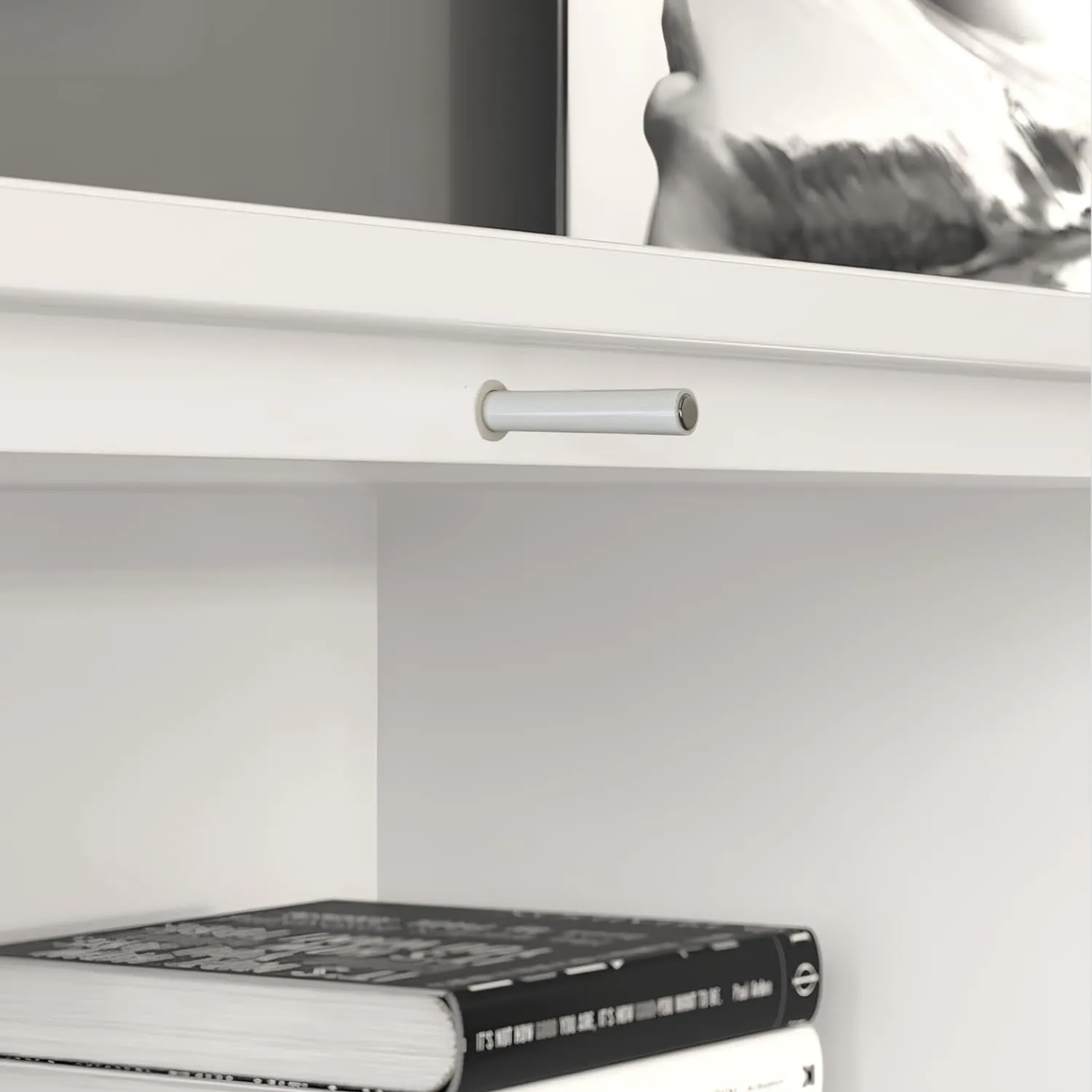 Indaux Impulse pistoncino push to open 55mm grigio chiaro magnete