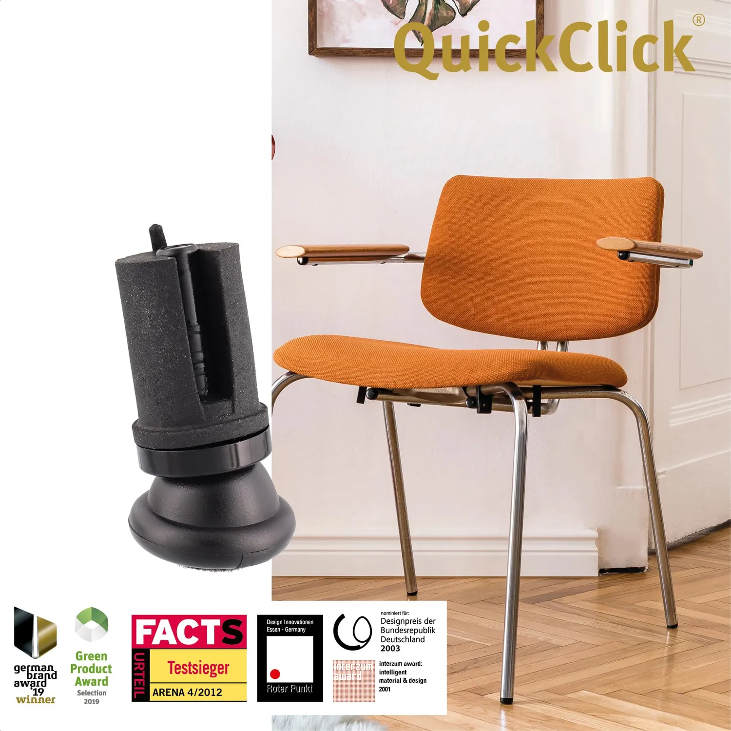 Wagner QuickClick Silencer Duo Feltrini 17/20 mm 4 pz