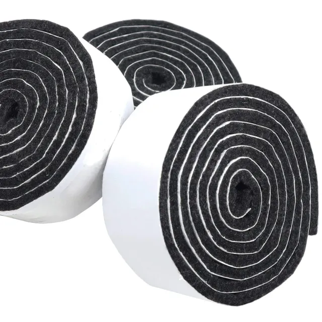Adsamm nastro feltro autoadesivo nero 29x1000 mm 3 rotoli
