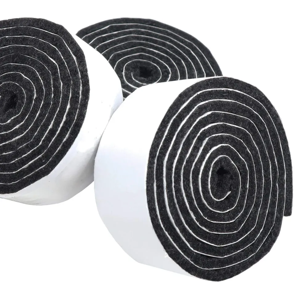 Adsamm nastro feltro autoadesivo nero 29x1000 mm 3 rotoli