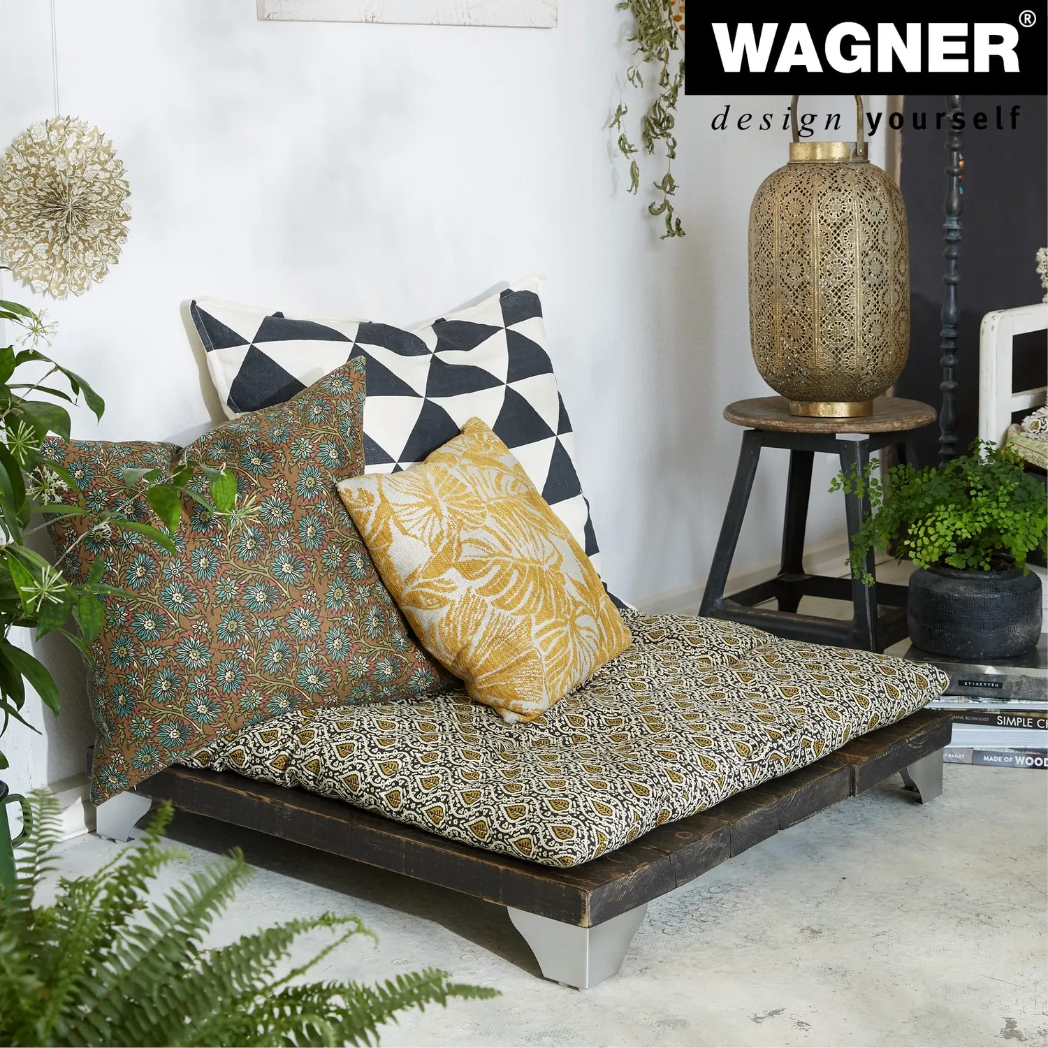 Wagner Sofa Wing ST 0452 gamba mobile 8 cm nera 1 pz