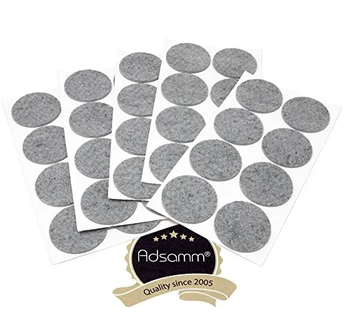 Adsamm feltrini autoadesivi grigi tondi Ø60 mm 40 pezzi