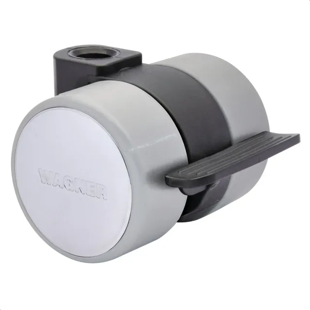 Wagner Design RO 0104 rotella doppia morbida nera con freno