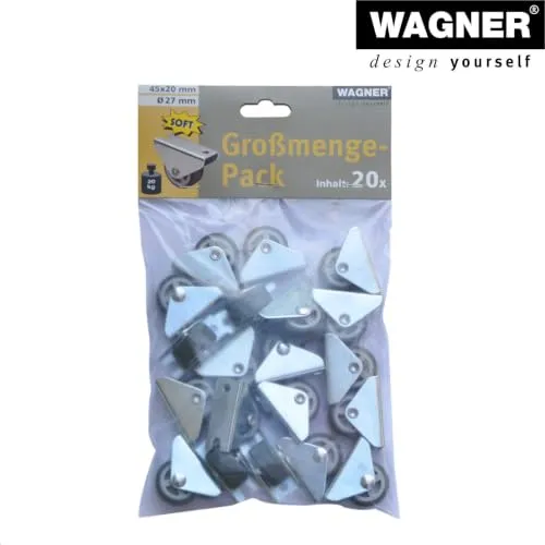 Wagner Design 02075620 rotelle fisse 30 mm 20 pezzi