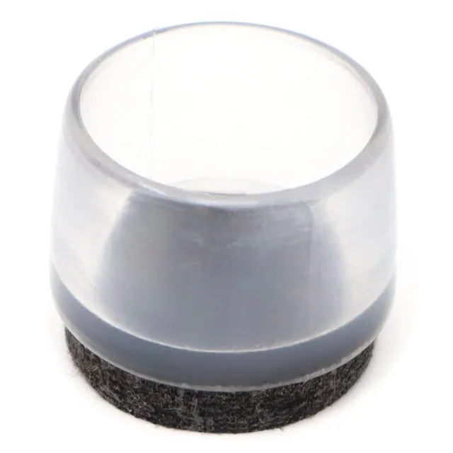 Adsamm Puntali esterni trasparenti 21-22 mm 4 pezzi feltro