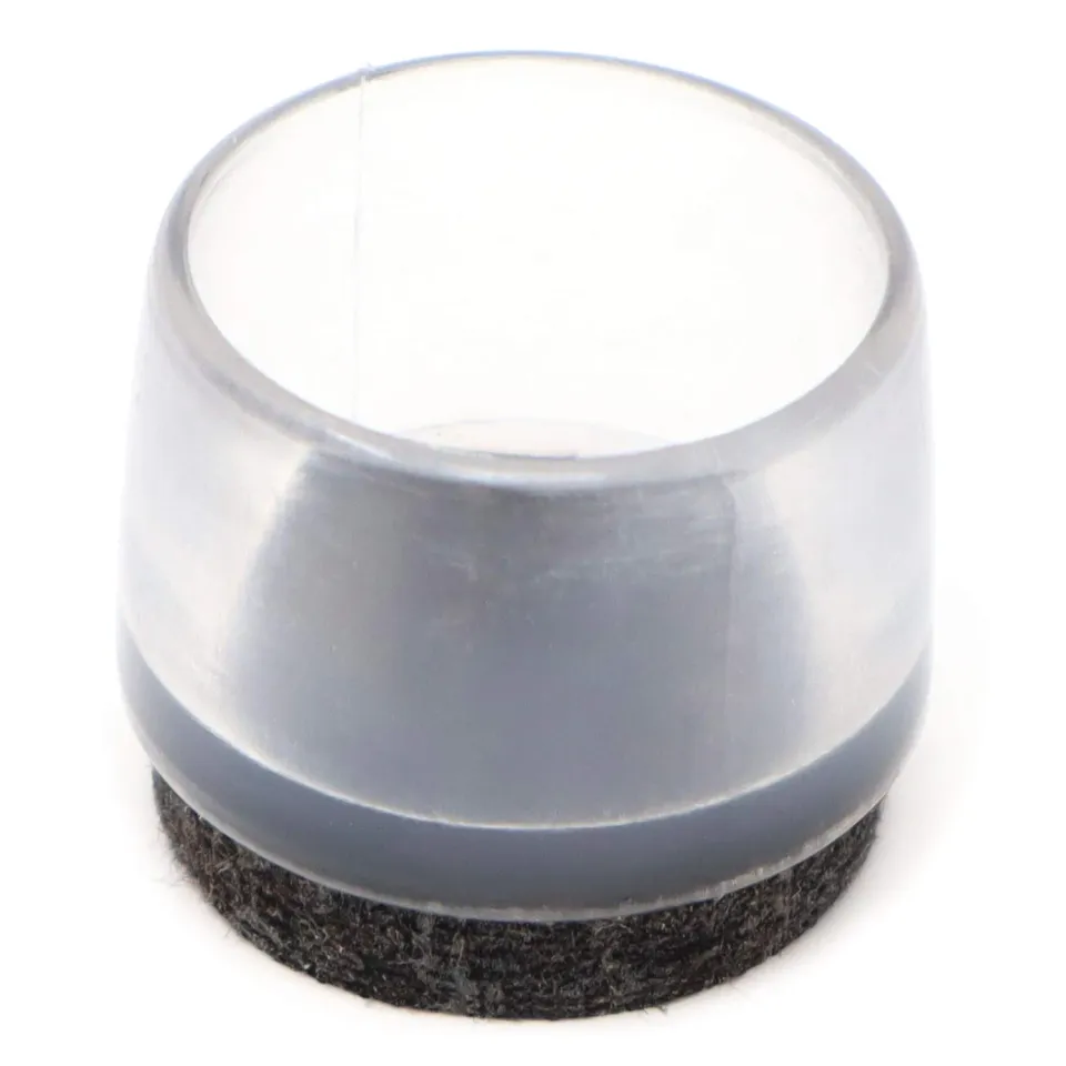 Adsamm Puntali esterni trasparenti 21-22 mm 4 pezzi feltro