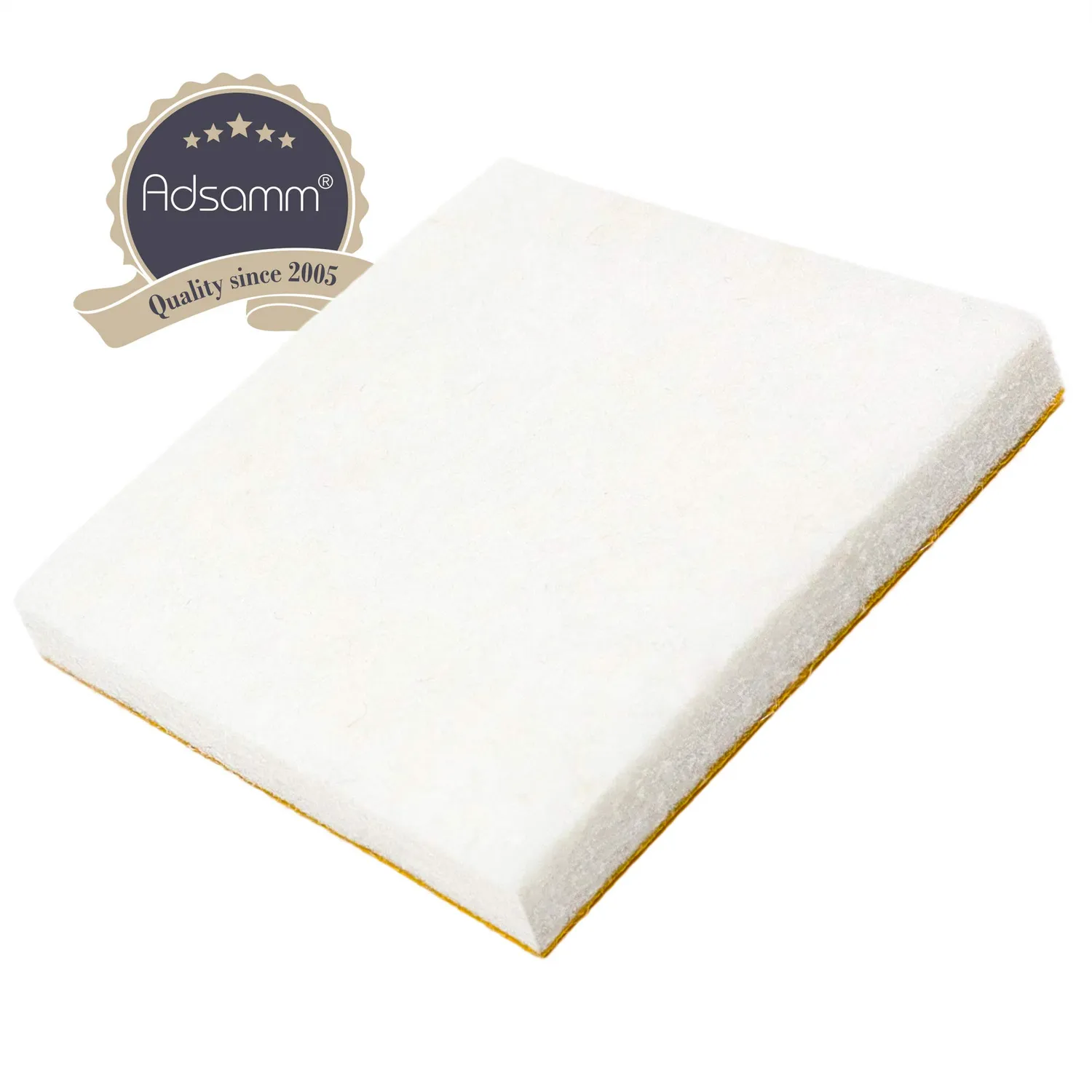 Adsamm Feltrini Autoadesivi 40x40 mm Bianchi 4 Pezzi Spessi