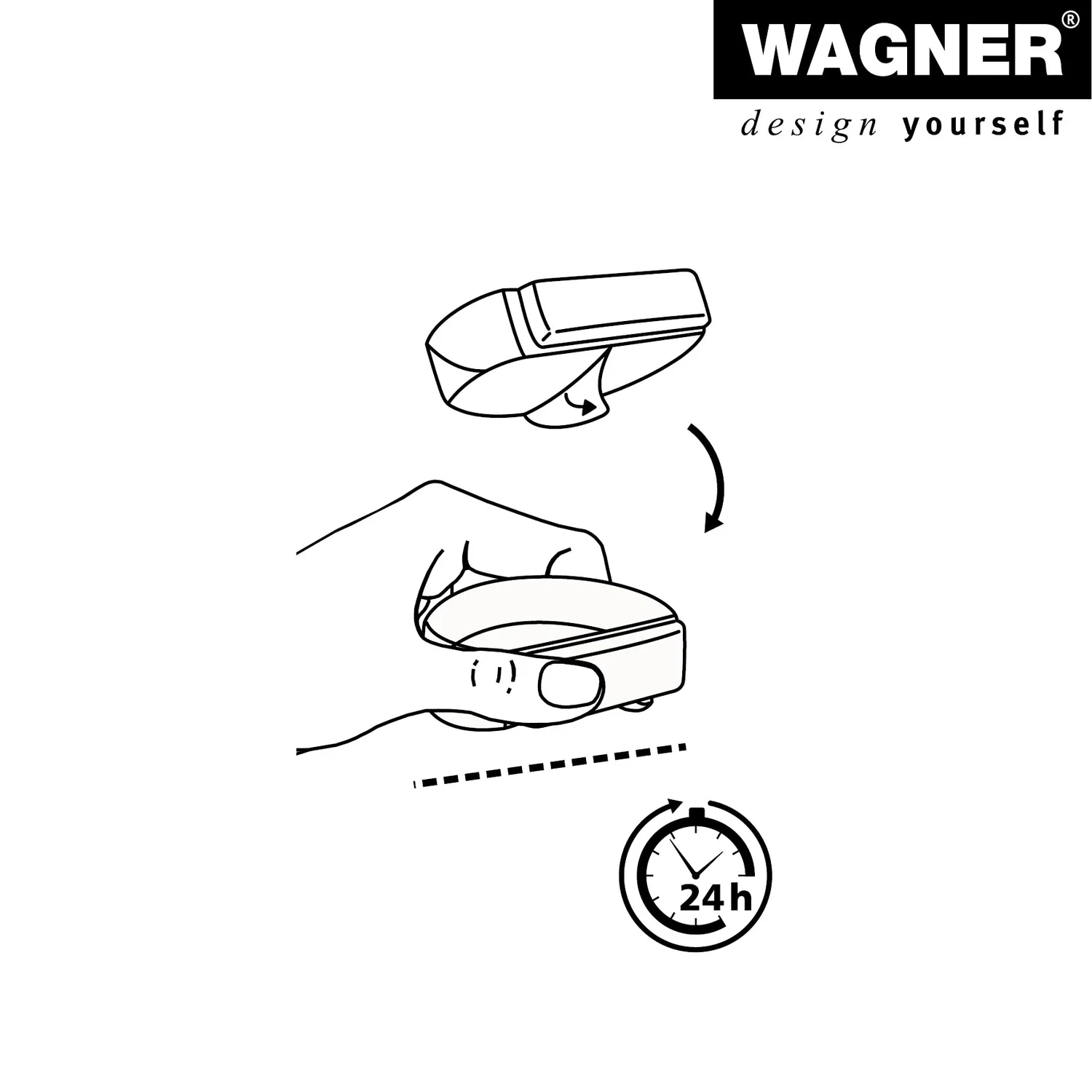 Wagner Legno 15509511 fermaporta pavimento 42x35x17 faggio
