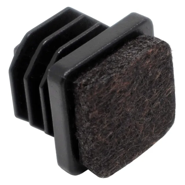 Adsamm Puntali Alettati Quadrati 14-16 mm Neri 100 pz con Feltro