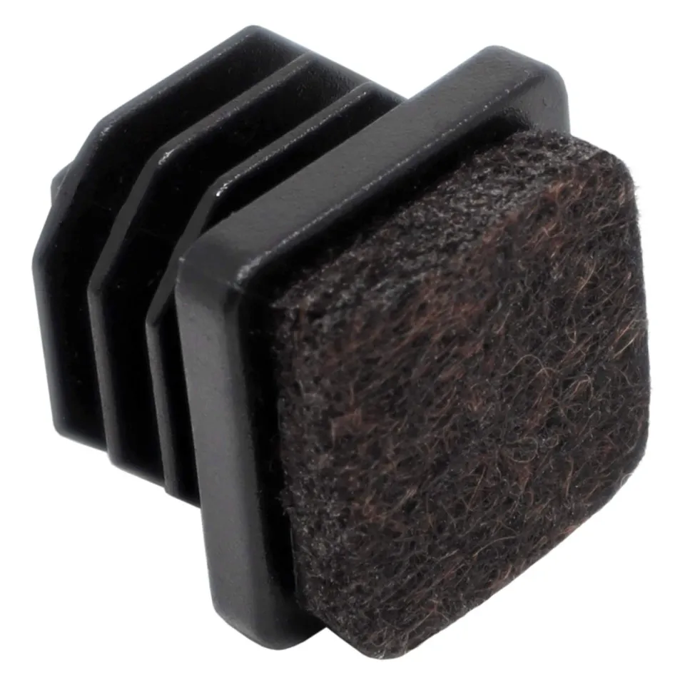Adsamm Puntali Alettati Quadrati 14-16 mm Neri 100 pz con Feltro
