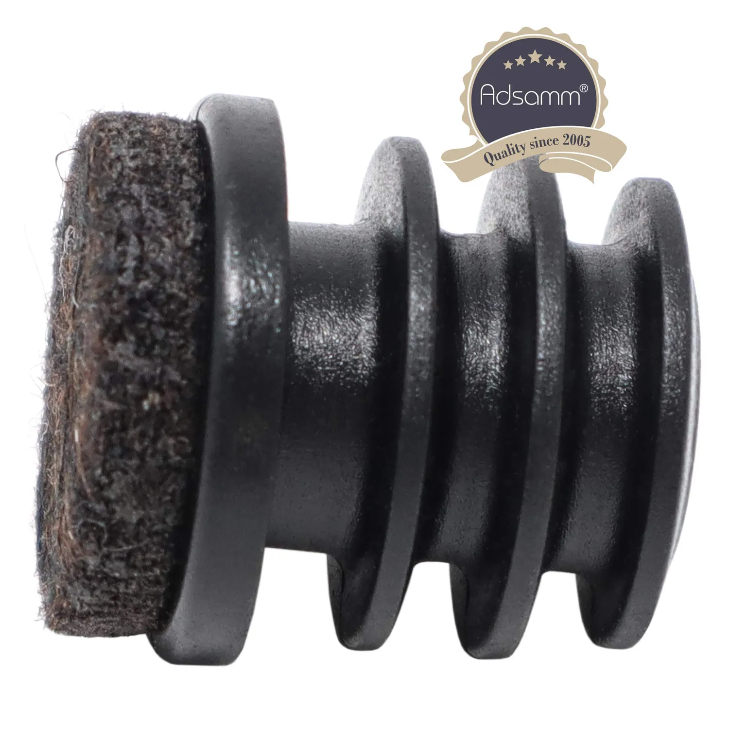Adsamm puntali alettati ø 18-20 mm neri 32 pezzi feltro