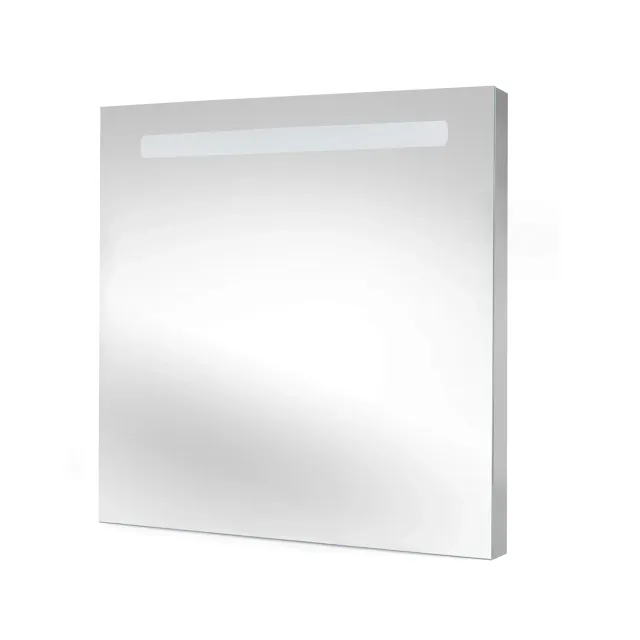 Emuca Specchio bagno LED rettangolare 60x70 cm luce frontale
