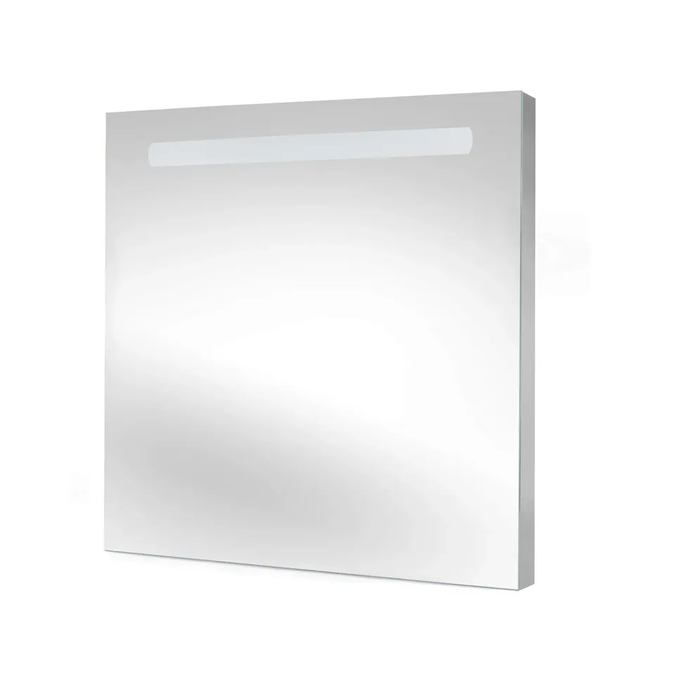 Emuca Specchio bagno LED rettangolare 60x70 cm luce frontale