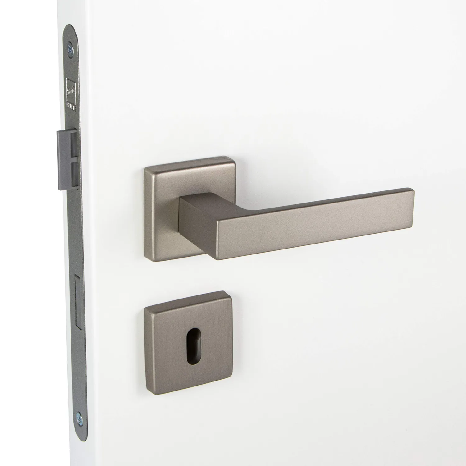 Gedotec Push 1317 maniglia porta BB argento set interno