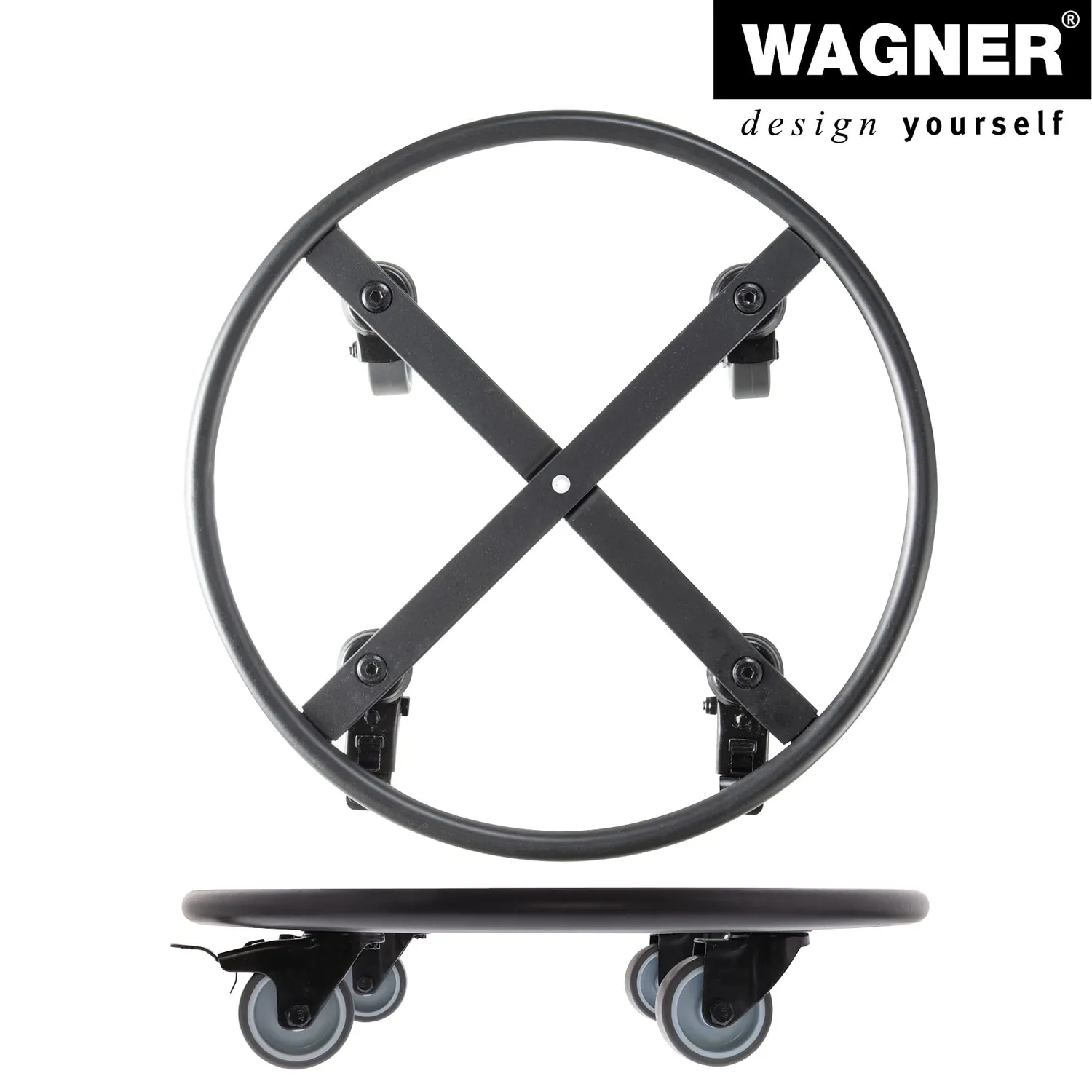 Wagner Skelett Round GH 7012 sottovaso ruote Ø38 cm 150 kg