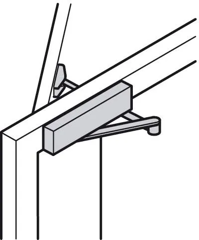 Gedotec TOP TS 71 chiudiporta bianco EN 3-4 180°