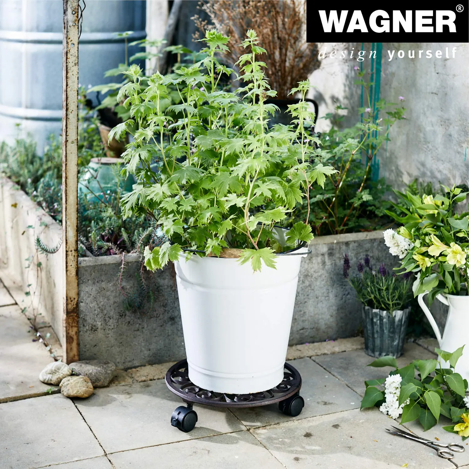Wagner Antik 20092501 carrello piante rame Ø29 cm 50 kg
