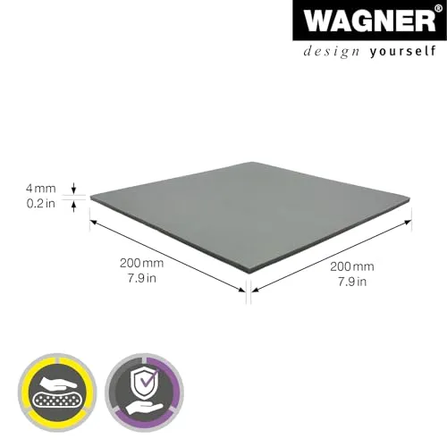 Wagner Soft Pad 16032099 paracolpo adesivo grigio 200x200 mm