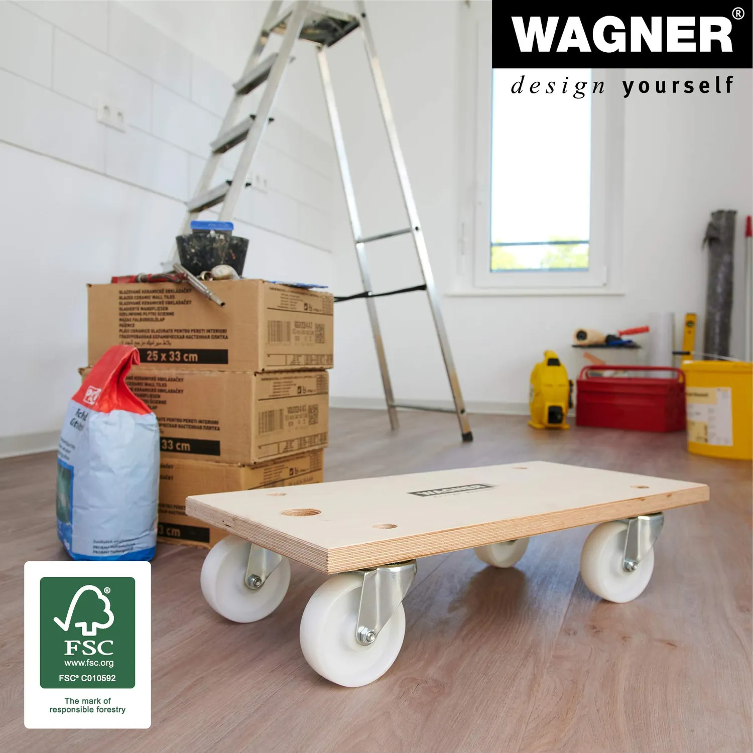 Wagner MM 1127 carrello trasporto 59x30 cm 500 kg