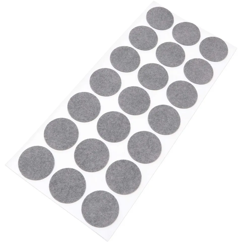 Adsamm Feltrini Ultrasottili Ø 30 mm Grigi 21 Pezzi 1,5 mm