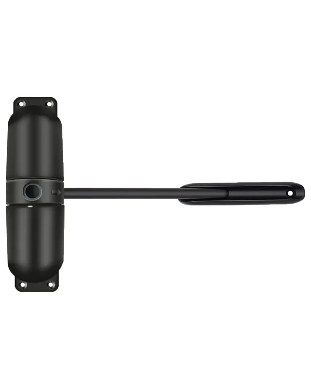 Gedotec Chiudiporta Molla Acciaio Nero 120mm 60Kg