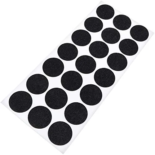Adsamm feltrini ultrasottili ø 30 mm neri 21 pezzi 1,5 mm