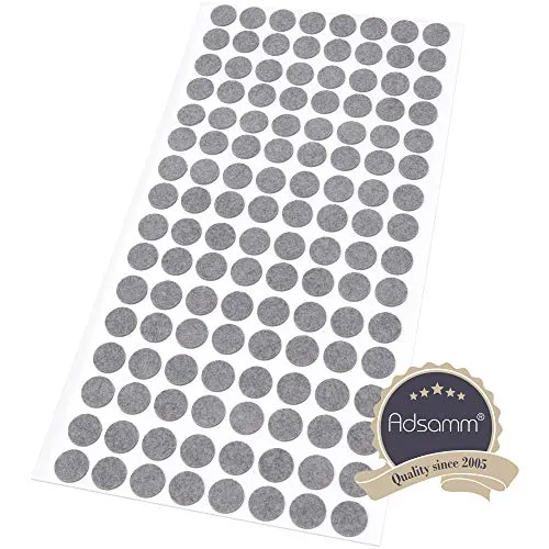Adsamm ultrasottili ø12 mm feltrini grigi 128 pz 1,5 mm