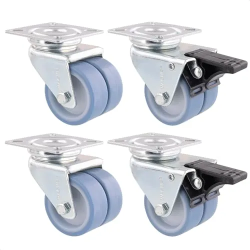 Wagner Ultrasoft ruote mobili doppie D50 mm set 4 pezzi