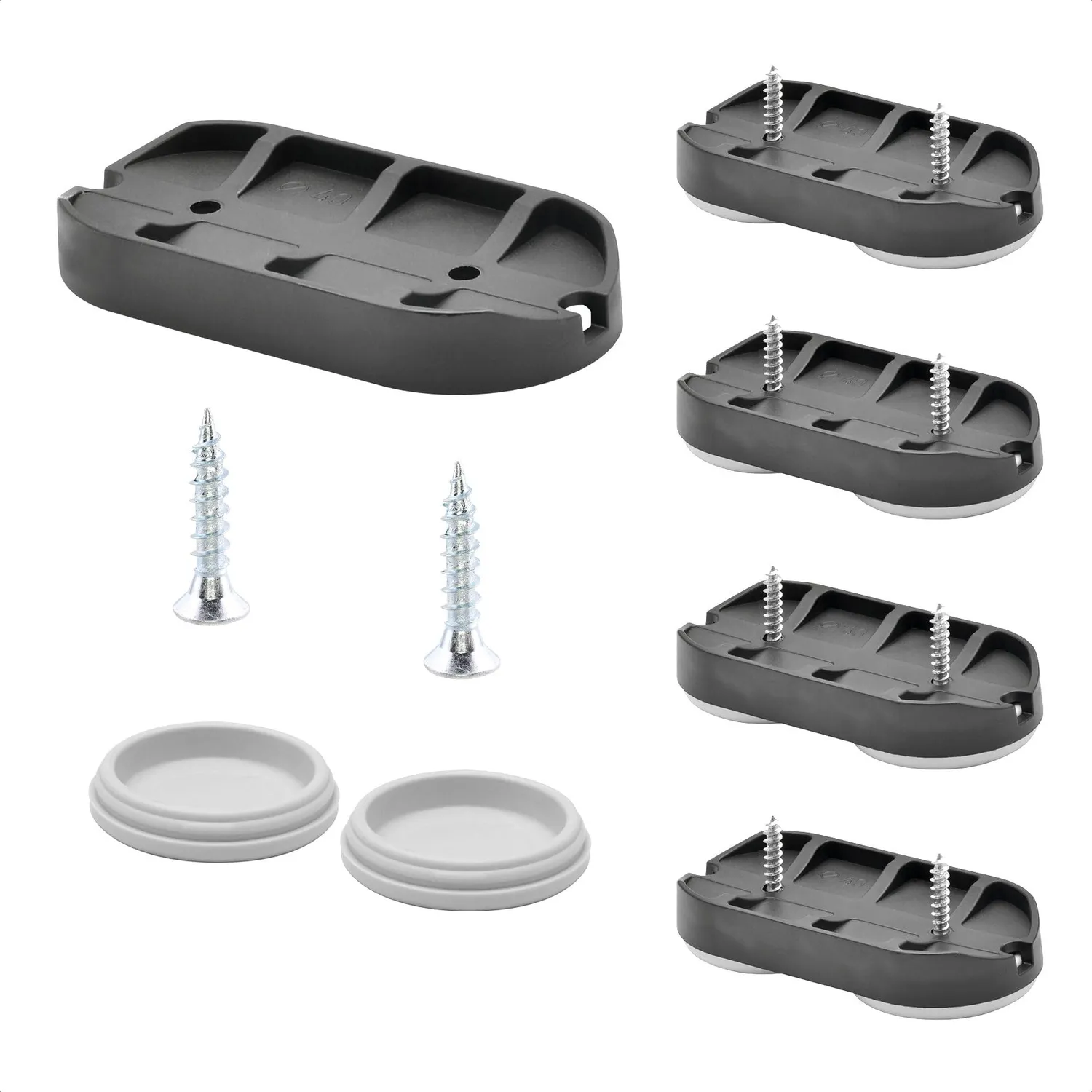 WAGNER QuickClick 15831700 Pattini Sedia 52x25 mm Plastica