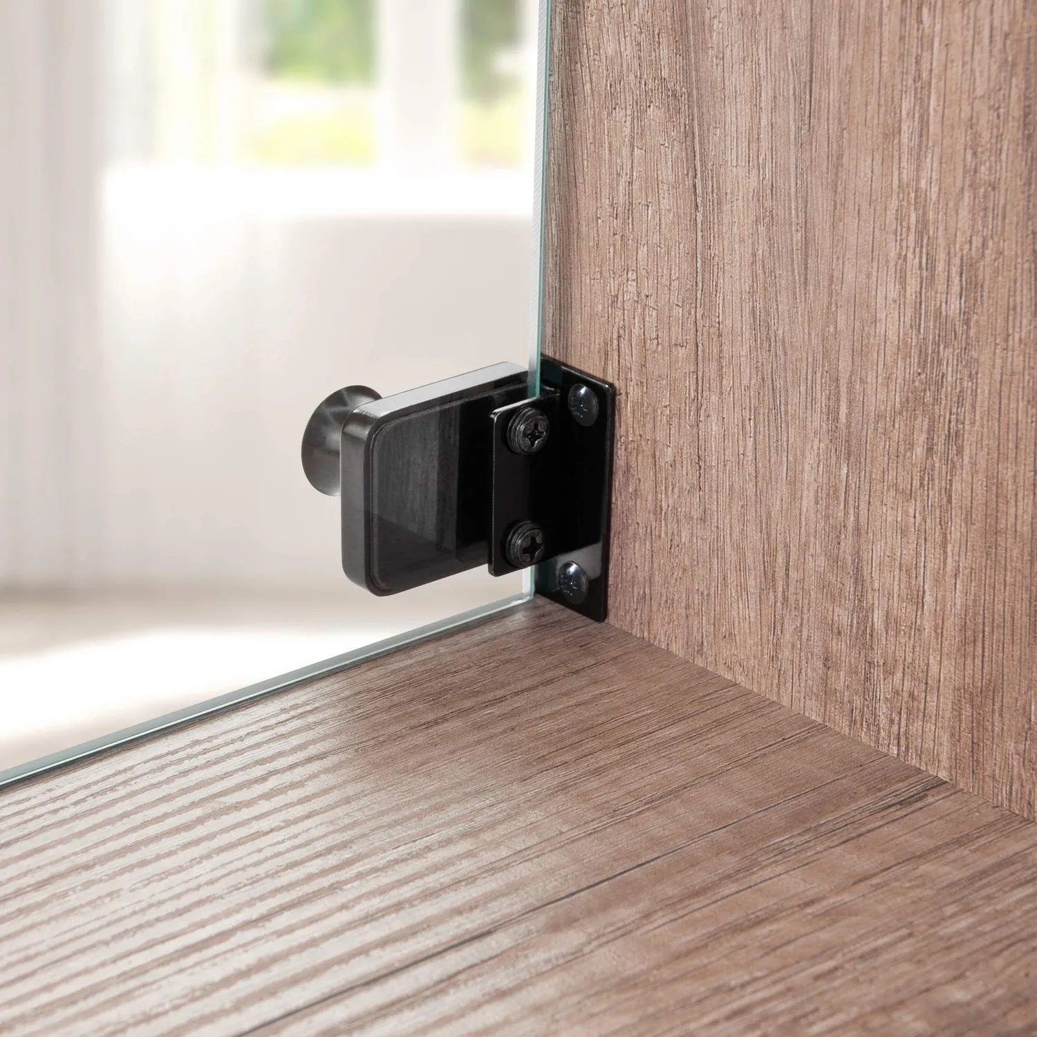 Gedotec Econo Black Serratura Mobili Vetro 4-8 mm 1 Pezzo