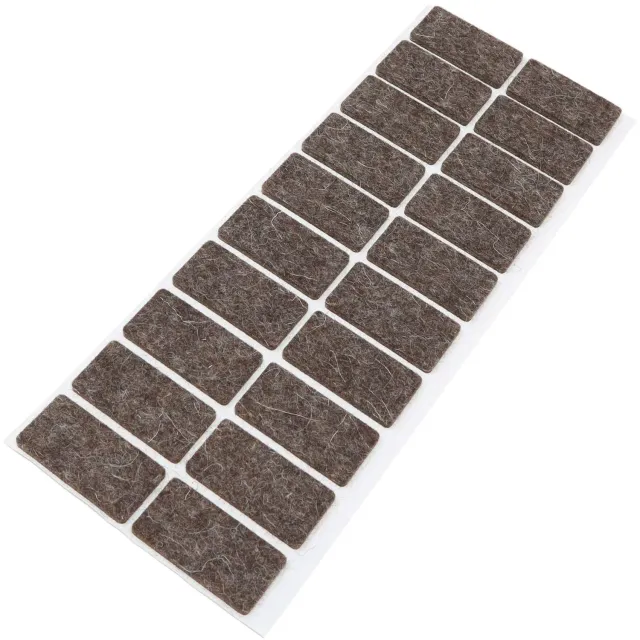Adsamm Quality Feltrini Lana 20x40 mm Marroni 20 pz Rettangolari