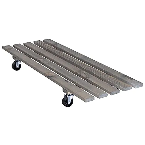 Wagner Double carrello piante legno 79x29 cm grigio portata 150 kg