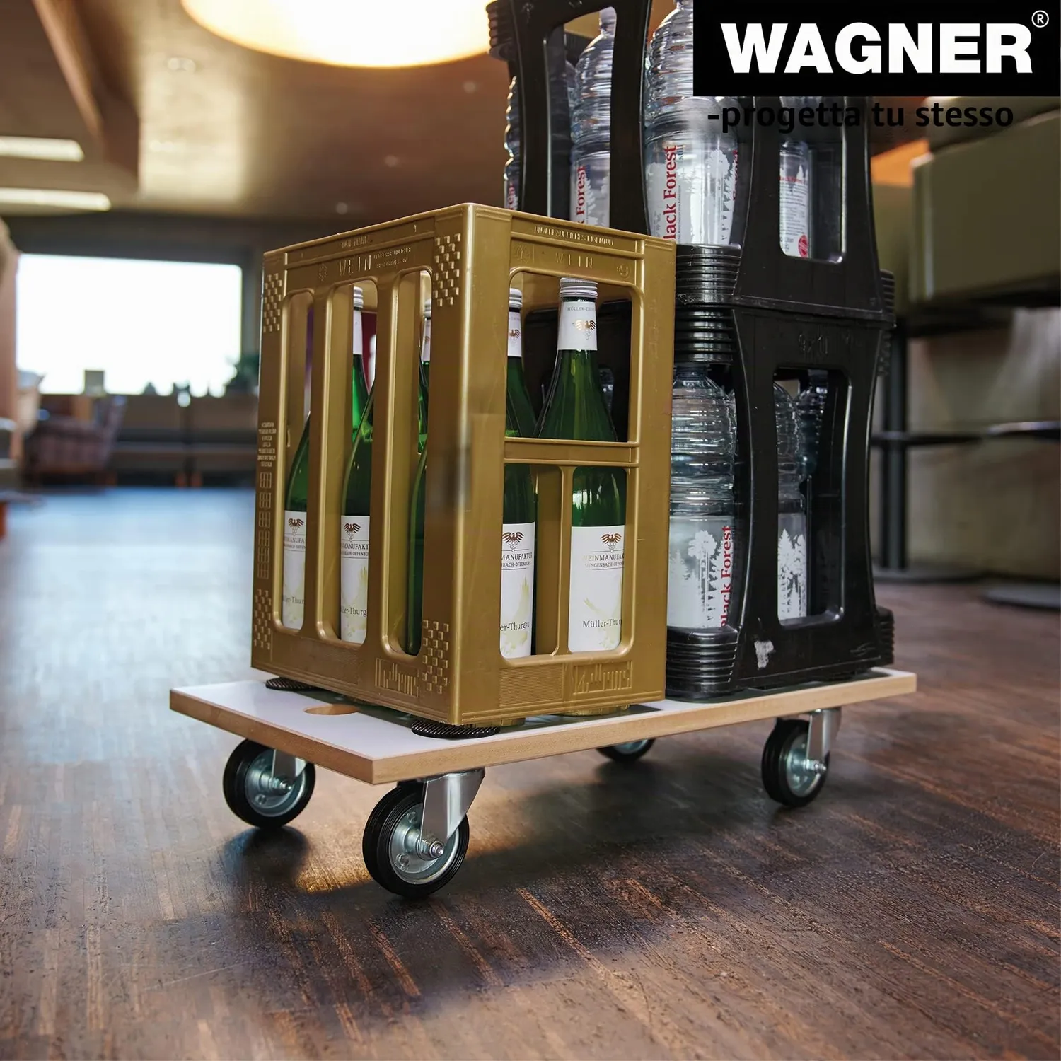 Wagner MM 1316 carrello trasporto legno 57,5x30 cm 250 kg