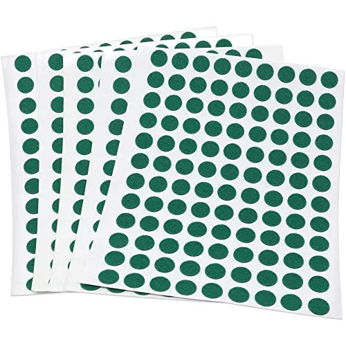 Adsamm ultrasottili feltrini rotondi ø 10 mm verdi 540 pezzi 1,5 mm