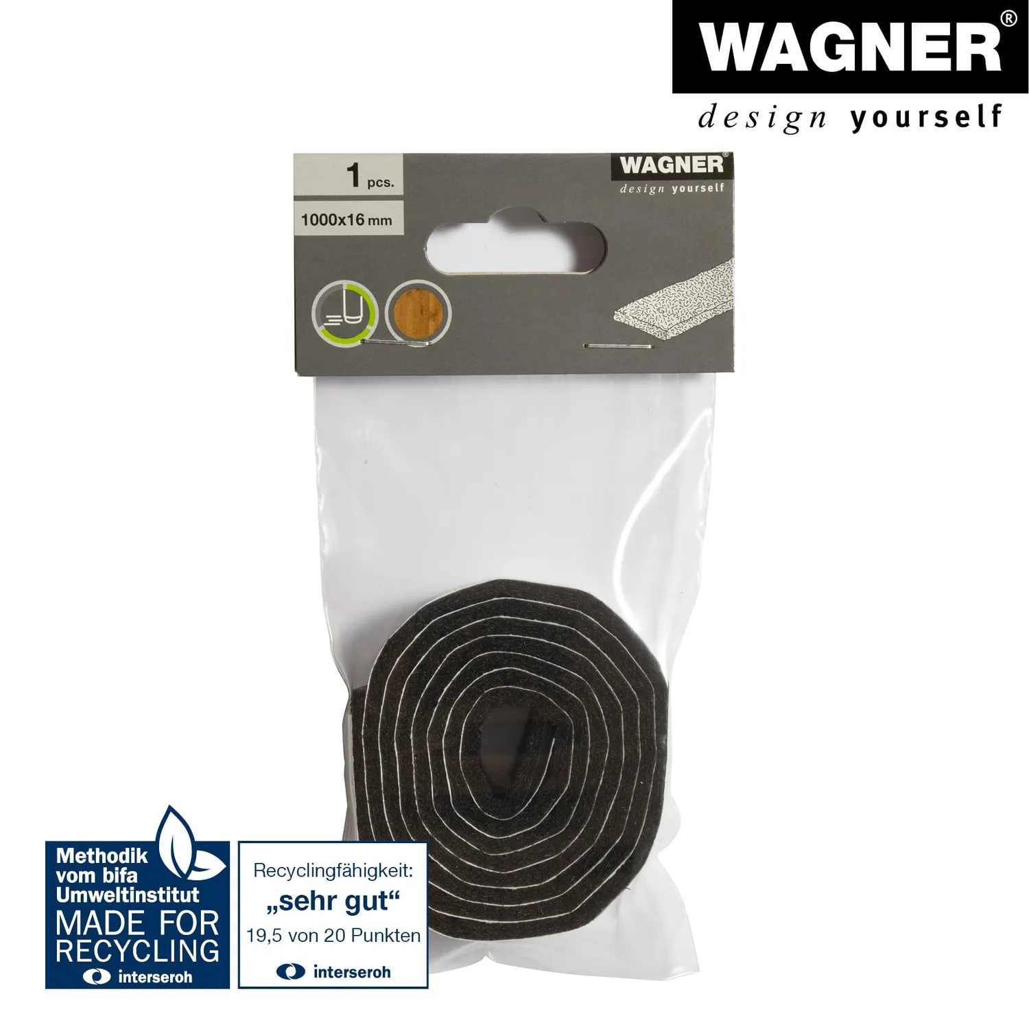 Wagner EH 1310 15131099 rotolo feltro marrone 16mmx1m protettivo