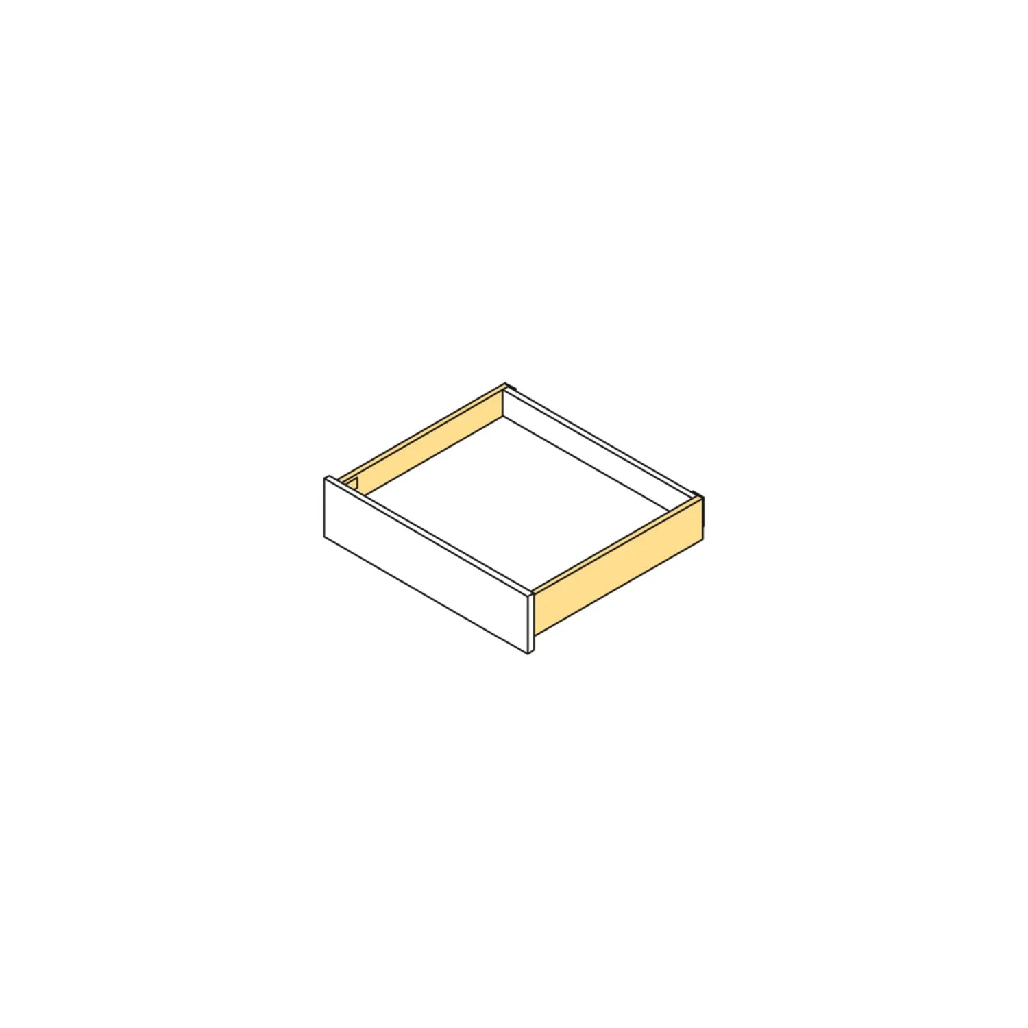 Emuca Cassetto Vertex H93 mm P350 mm Alluminio 40 kg