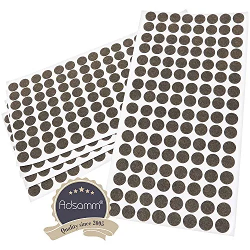 Adsamm feltrini ultrasottili Ø 12 mm marroni 640 pezzi