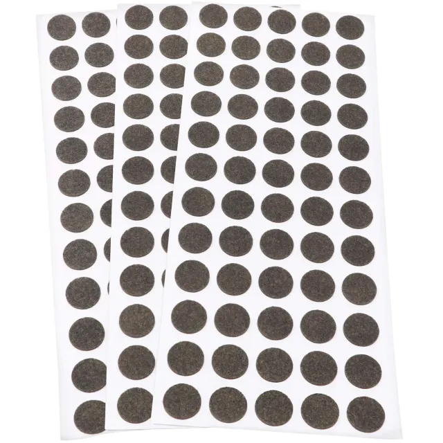 Adsamm feltrini autoadesivi rotondi 14 mm marrone 180 pezzi fini