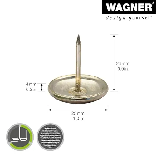 Wagner 15112599 EH 1125 feltrini ottone da inchiodare 4 pezzi