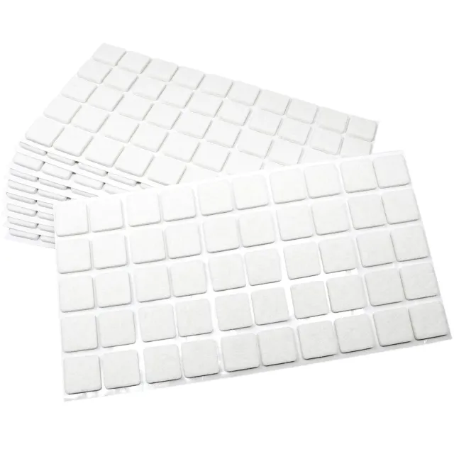 Adsamm feltrini autoadesivi bianchi 500 pezzi 20x20 mm