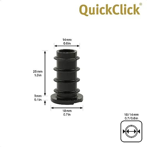 Wagner QuickClick 15786200 feltrini da inserire 14/18 mm 4pz moquette