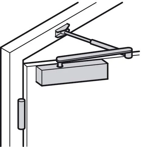 Gedotec TOP TS 71 chiudiporta bianco EN 3-4 180°