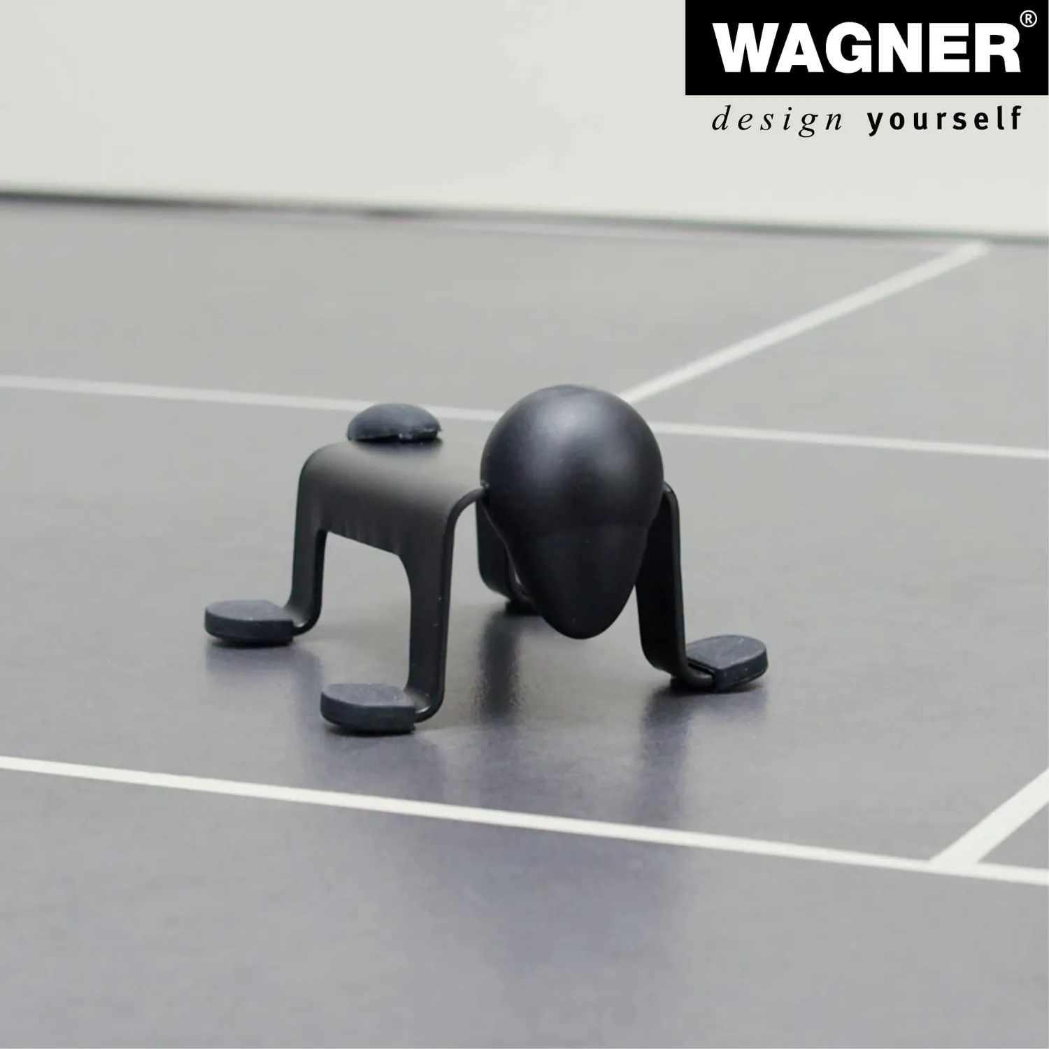 Wagner Dog Door Stop EH 5208 fermaporta da appoggiare nero 105 mm