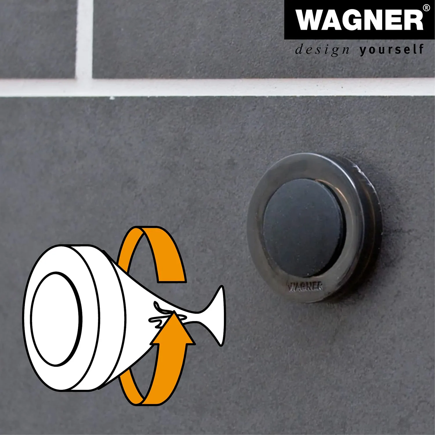 Wagner Fermaporta Muro Avvitare o Incollare Ø 38 mm