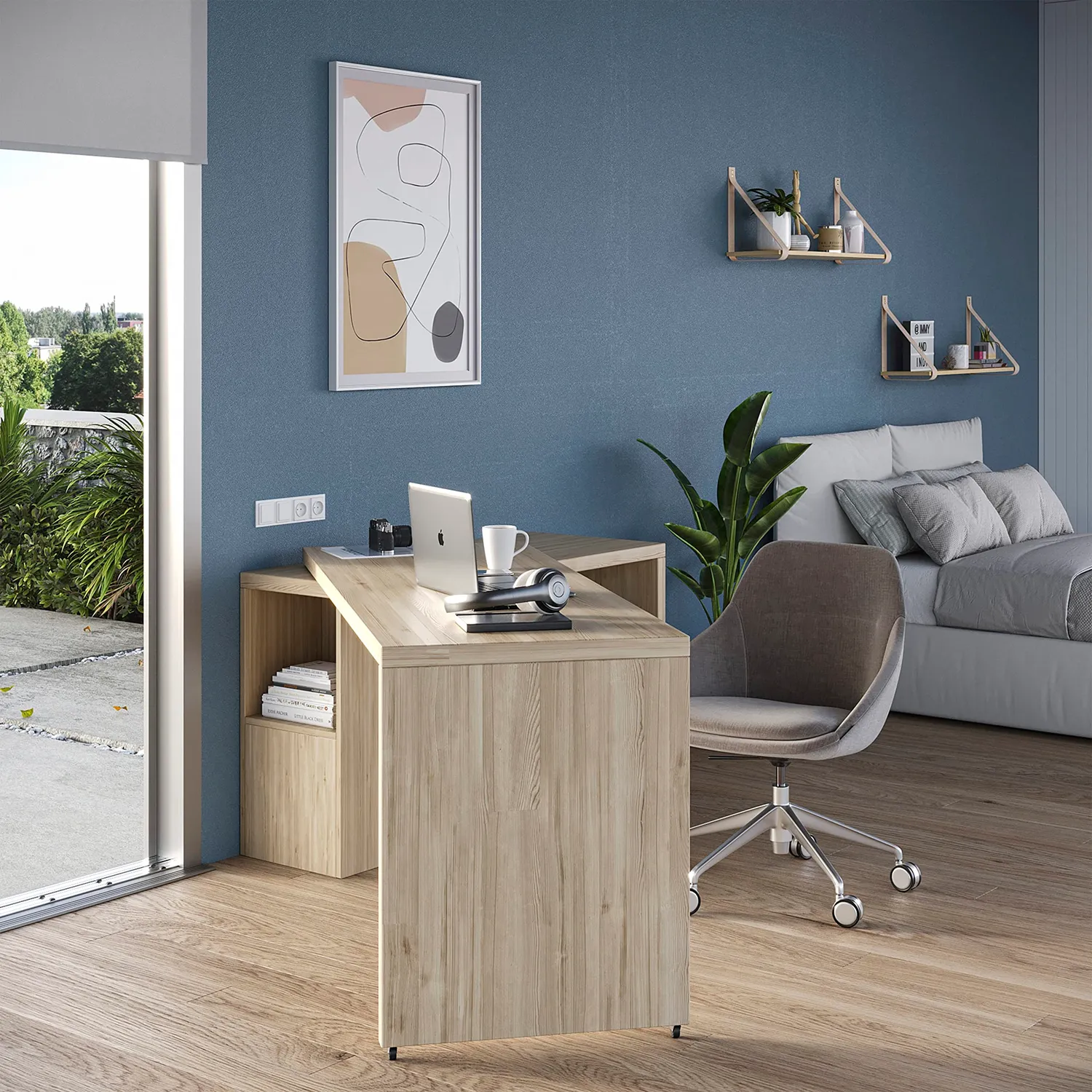 Emuca Base Girevole 360° 150x150 mm Zincato Bianco Acciaio
