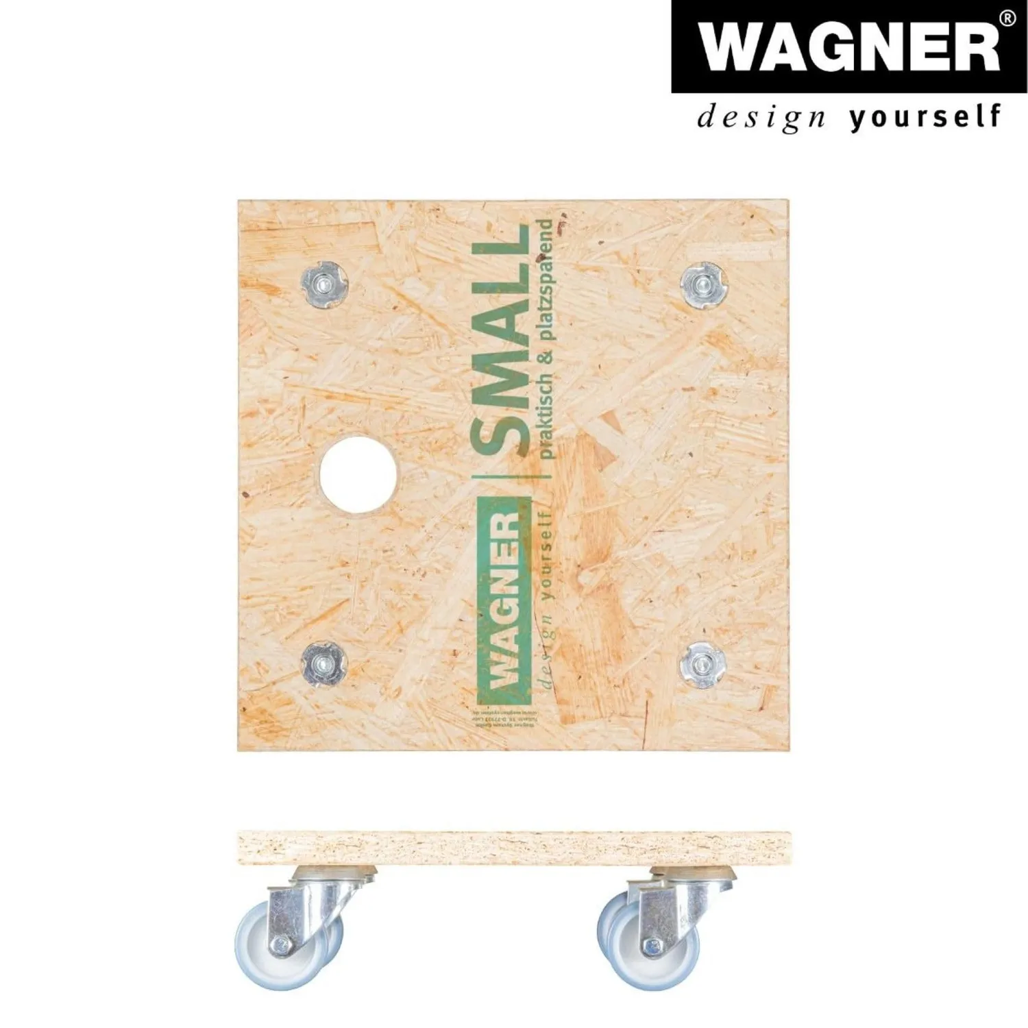 Wagner MM 1357 carrello trasporto quadrato 29x29 cm 250 kg