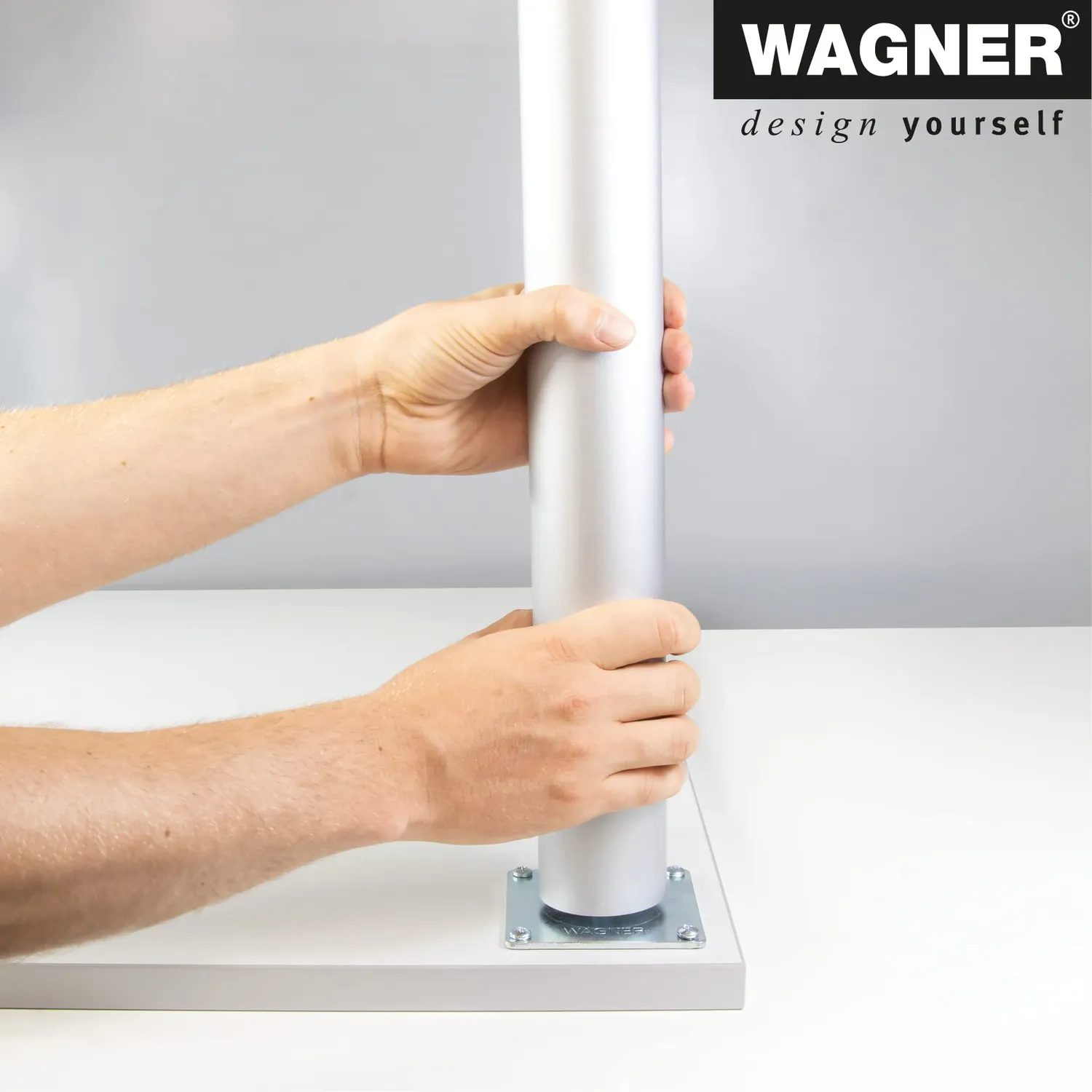 Wagner Telescope ST 1863 gamba tavolo 70-107 cm grigia 1 pz