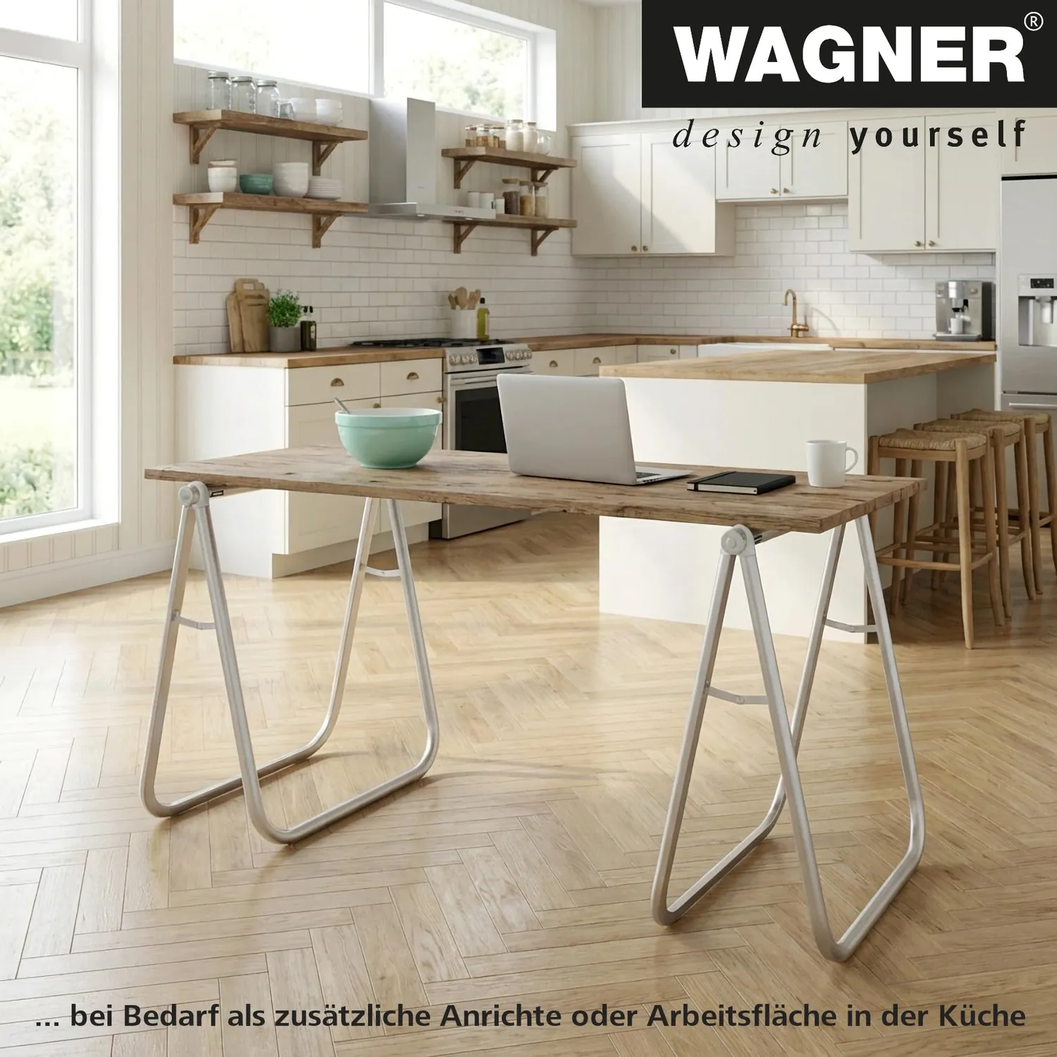 Wagner Exclusiv Style 12641201 cavalletto pieghevole alluminio 78 cm