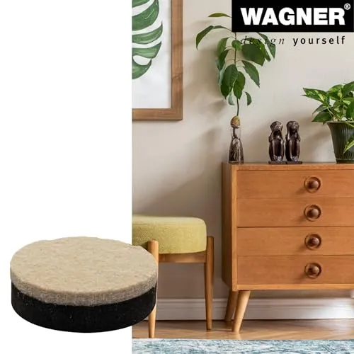 Wagner EH 1345 cuscinetti feltro 2 pezzi Ø45x15 mm autoadesivi