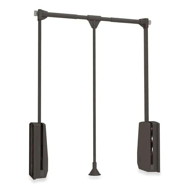 Emuca Appendiabiti Saliscendi 600-830mm Moka 12kg